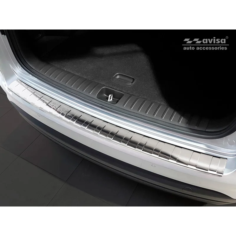 Avisa RVS Achterbumperprotector passend voor Hyundai Tucson FL 2018- - Zilver