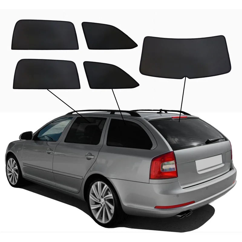 SunClip Zicht- & Zonwering passend voor Skoda Octavia II (1Z5) Combi 2004-2013
