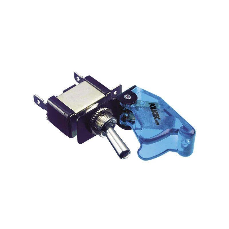 Foliatec Kill Switch On/Off schakelaar zonder LED – Cover blauw-transparant – 1 stuk