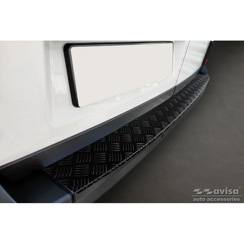 Avisa Aluminium Achterbumperprotector passend voor Volkswagen Crafter & MAN TGE 2017- - Matzwart