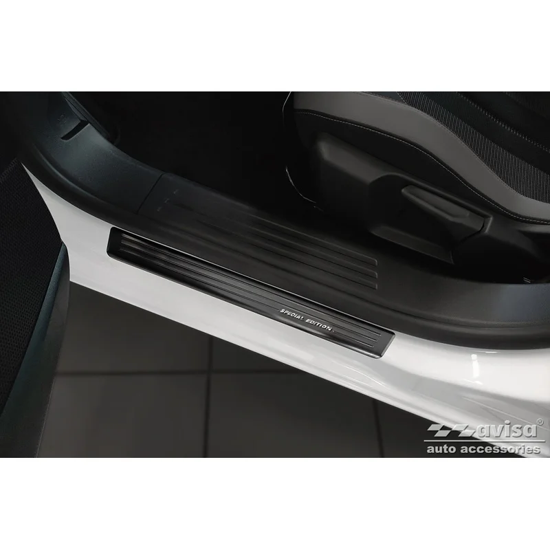 Avisa Zwart RVS Instaplijsten passend voor Opel Mokka 2020- - 'Special Edition' - 4-delig