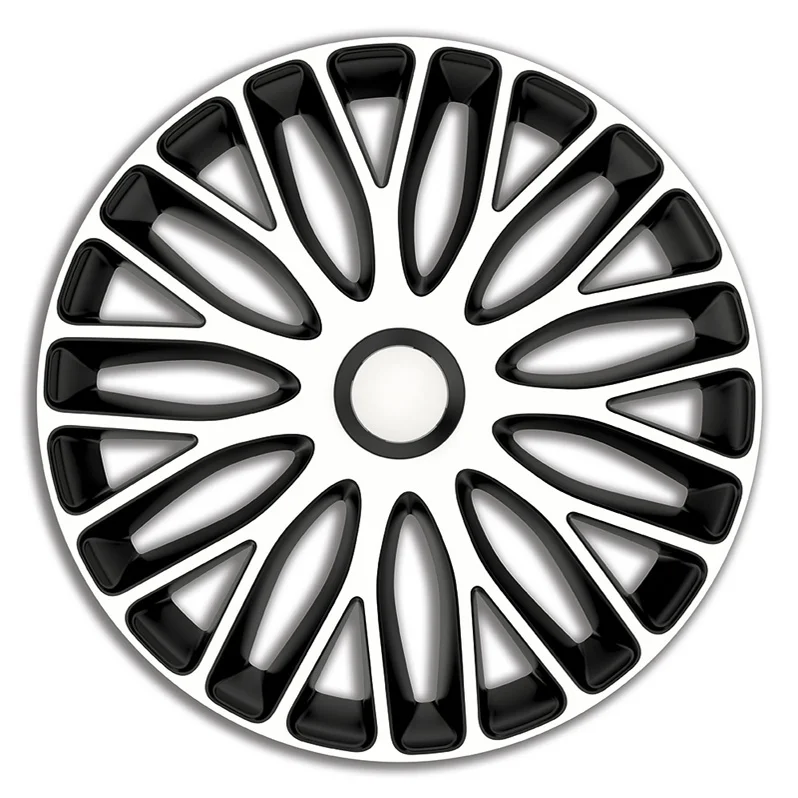 AutoStyle 4-Delige Wieldoppenset Mugello 14-inch wit/zwart