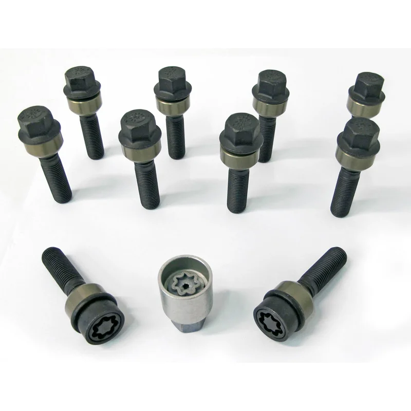 H&R Wielboutenset bolkonisch met beweegbare ring R14 M14x1.50 – Lengte 54mm – 10 stuks (Bv. passend voor Porsche) – incl. wielsloten