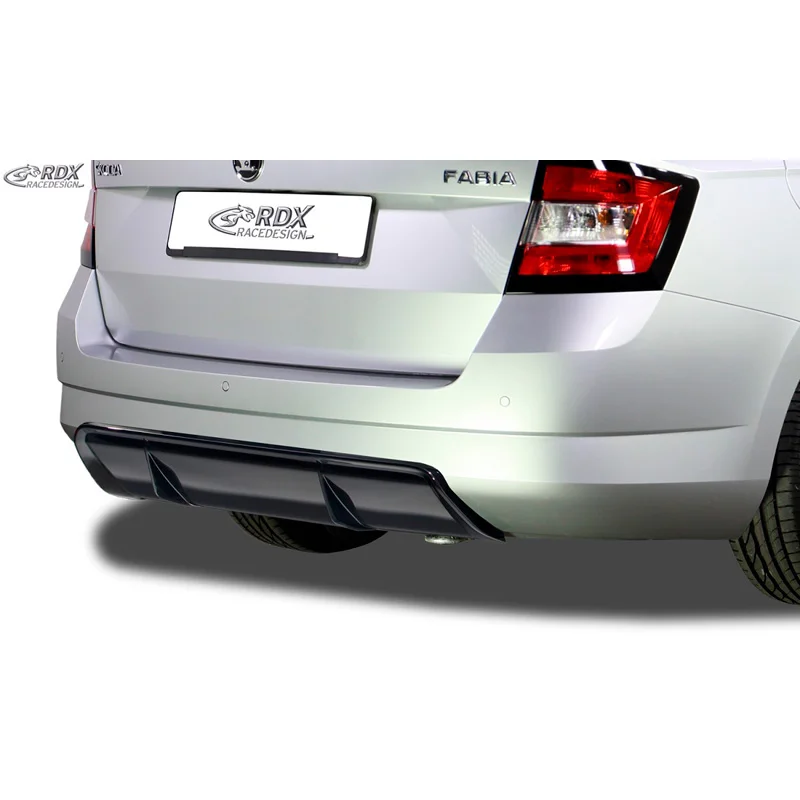 RDX Achterskirt ‘Diffusor’ passend voor Skoda Fabia III Kombi (NJ) 2014- (ABS zwart glanzend)