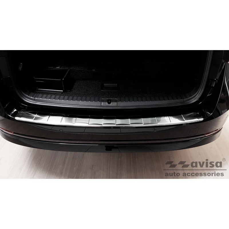 Avisa RVS Achterbumperprotector passend voor Skoda Octavia IV Kombi 2020-2024 & FL 2024- (incl. RS, excl. Scout) - Zilver