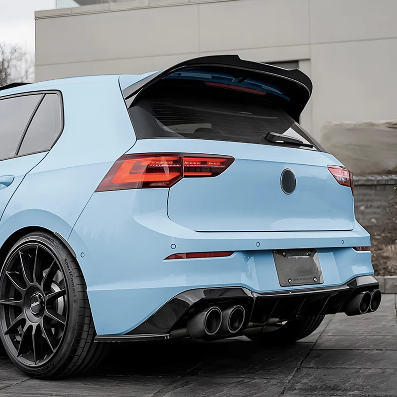 AutoStyle Dakspoiler (Spoiler Cap) passend voor Volkswagen Golf VIII HB 3/5-deurs Clubsport/GTi R 2020- (ABS Glanzend zwart)
