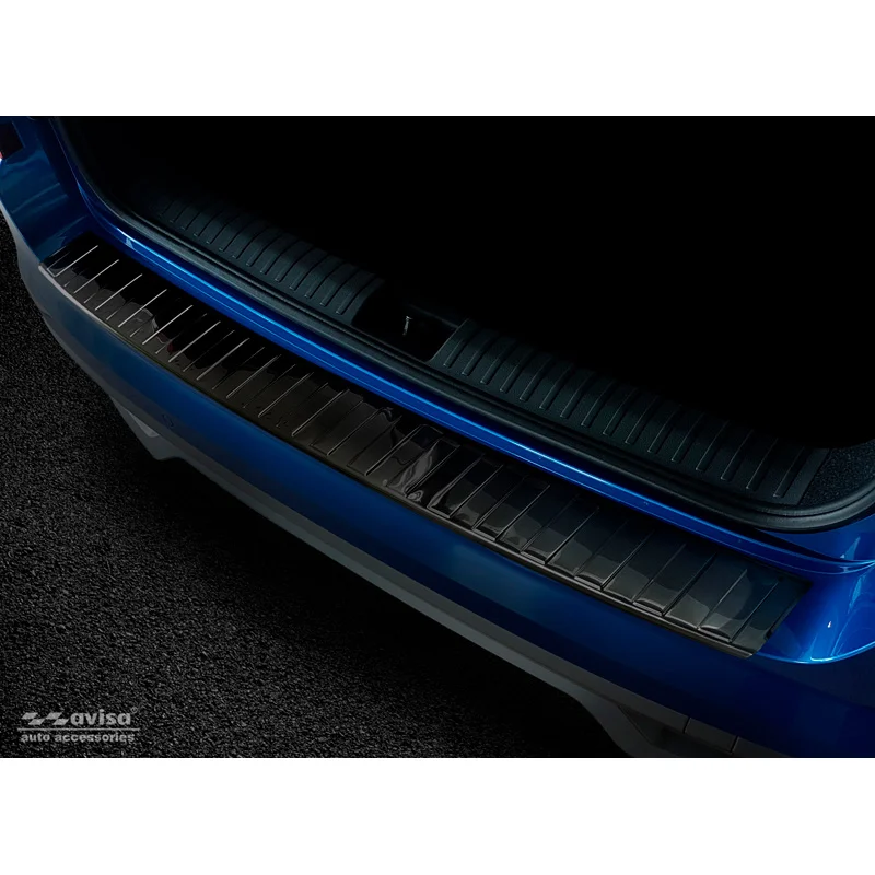 Avisa RVS Achterbumperprotector passend voor Skoda Kamiq 2019- - Zwart