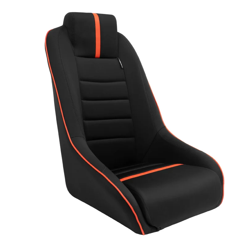 AutoStyle Sportstoel 'Classic RS' - Zwart/Rood - Vaste rugleuning + Geïntegreerde hoofdsteun - incl. sledes