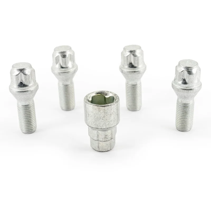 H&R Wielslotenset M14x1.50x28mm konisch - 4 slotbouten incl. adapter