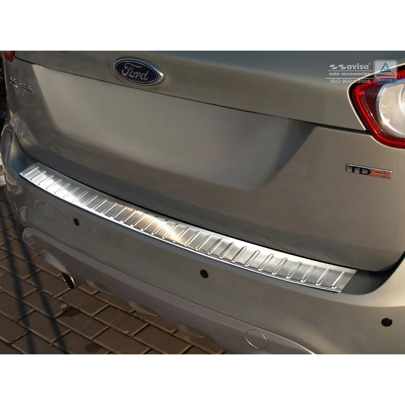 Avisa RVS Achterbumperprotector passend voor Ford Kuga 2008-2013 - Zilver