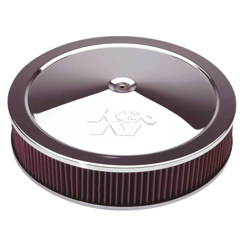 K&N luchtfilter rond - 186mm aansluiting, 406mm diameter, 83mm hoogte, 25mm drop base (60-1640)