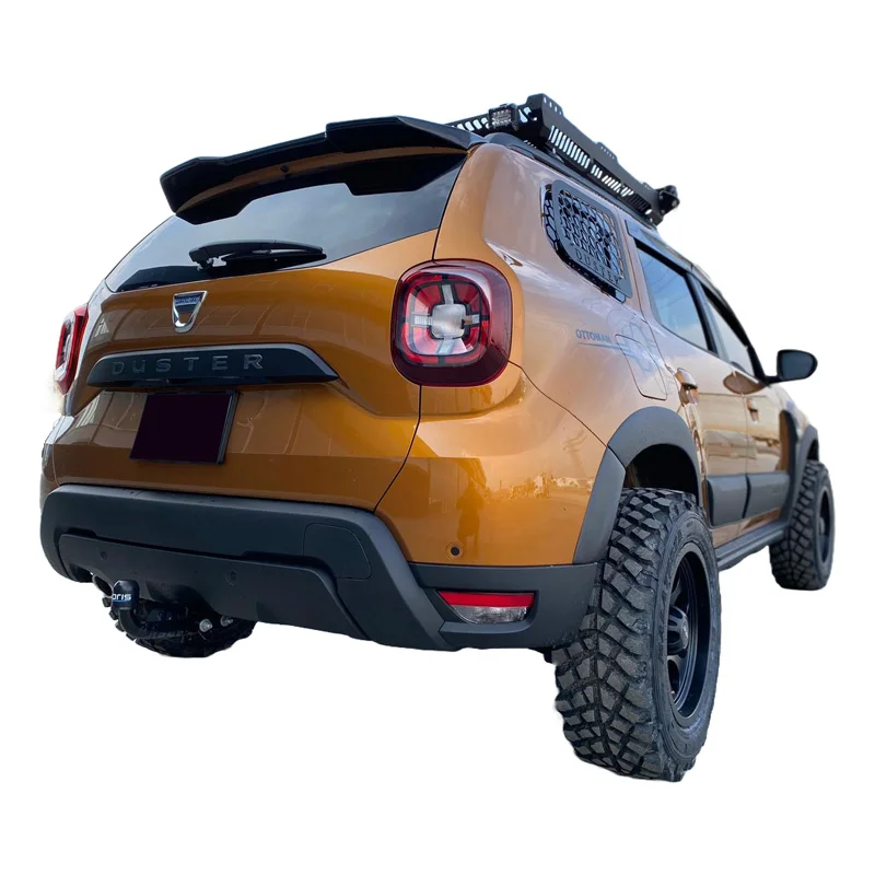 Oneway Set spatbordverbreders (Trims) passend voor Dacia Duster II 2018-2024 - Matzwart