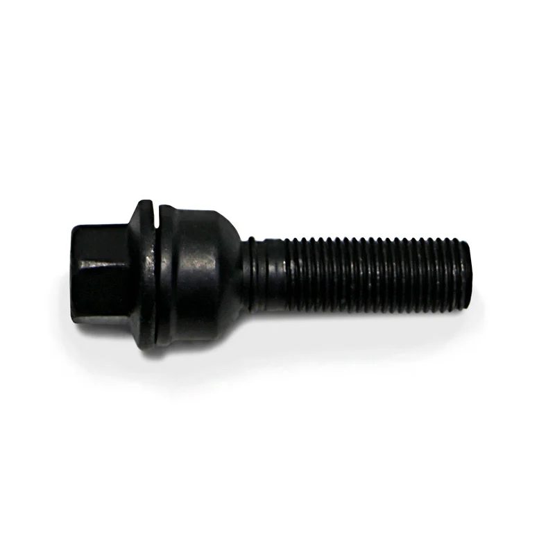 H&R Wielbout bolkonisch met beweegbare ring R14 M14x1.50 - Lengte 41mm - Zwart (bv. passend voor Audi Q3, Q5)