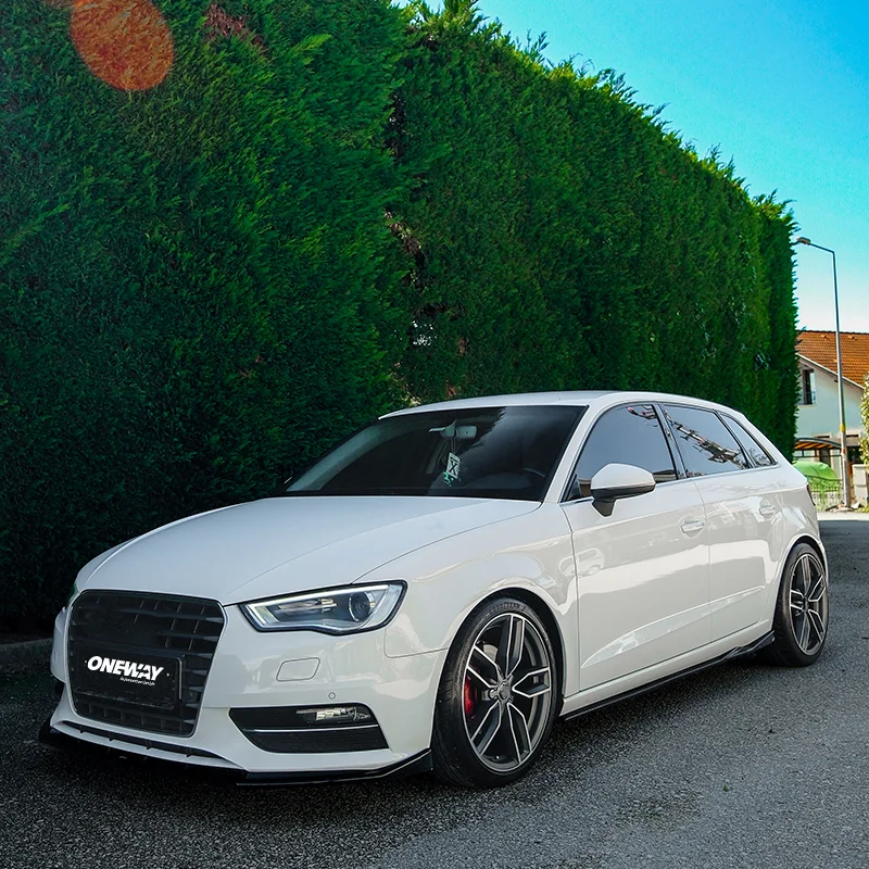 Oneway Complete bodykit passend voor Audi A3 (8V) Sportback 2012-2016 excl. S-Line/S3/RS3 – Glanzend zwart