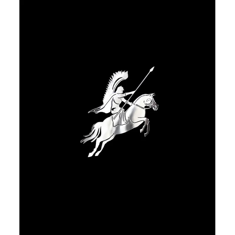 Avisa Nikkel Sticker 'Polish husar on horseback' - 60x60mm