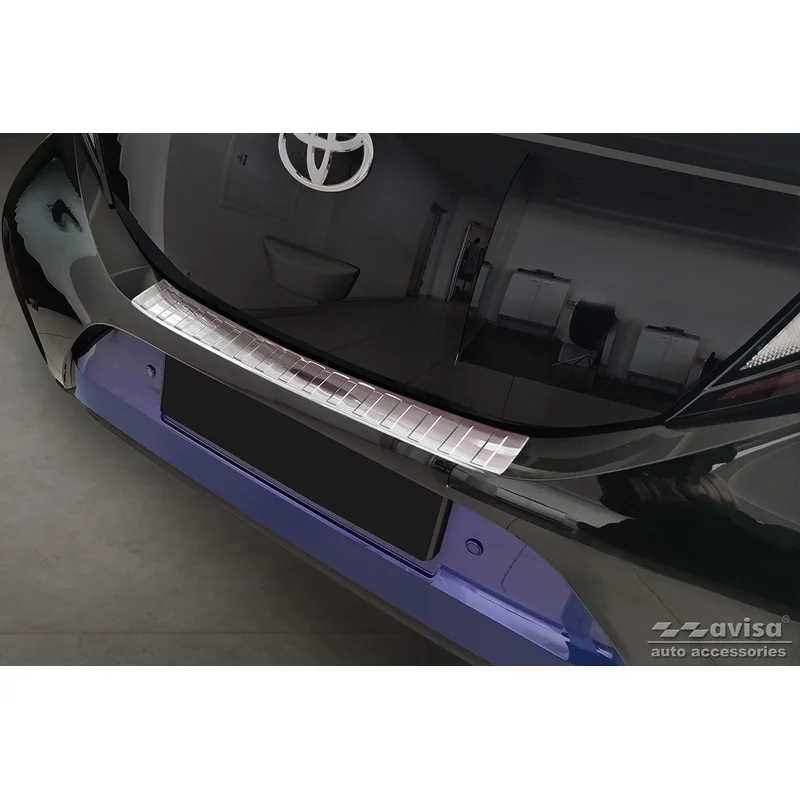 Avisa RVS Achterbumperprotector passend voor Toyota Aygo X 2022- - Zilver