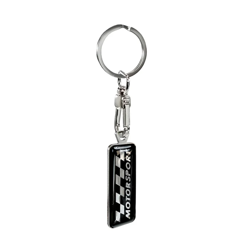 Avisa RVS sleutelhanger - 'Motorsport' Zwart