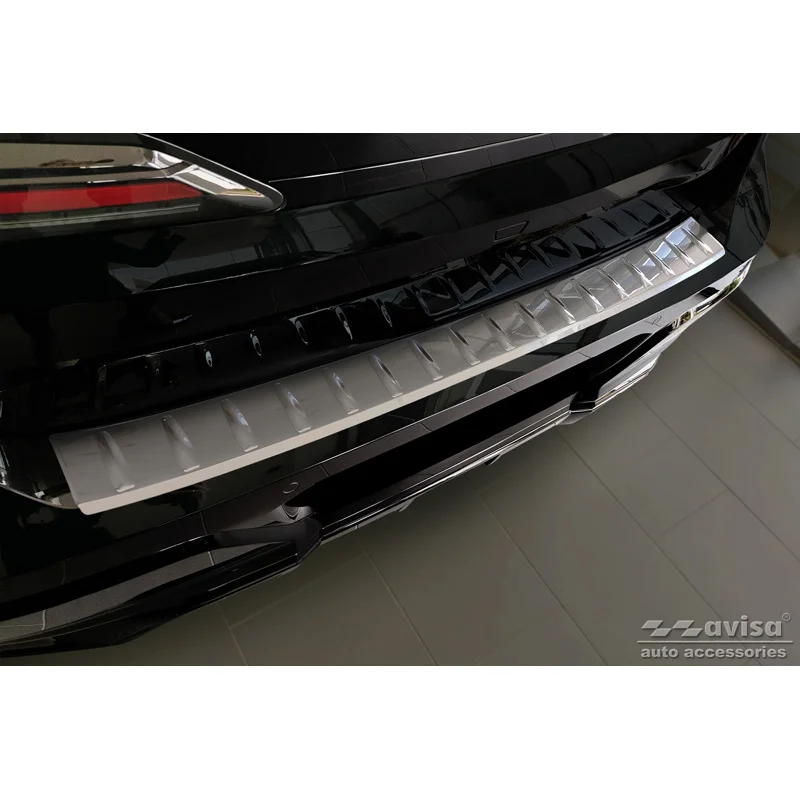 Avisa RVS Achterbumperprotector passend voor BMW 7-Serie (G70) 2023- met M-Pakket - Zilver