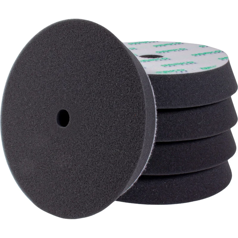 Gecko Fine Finishing Polijstpad (Zwart) 80 mm – 5 stuks – 75 mm steunplaat