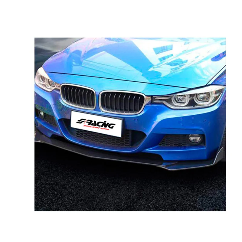 Simoni Racing Universele voorspoiler ‘Lip Splitter’ – 3-delig – ABS Zwart