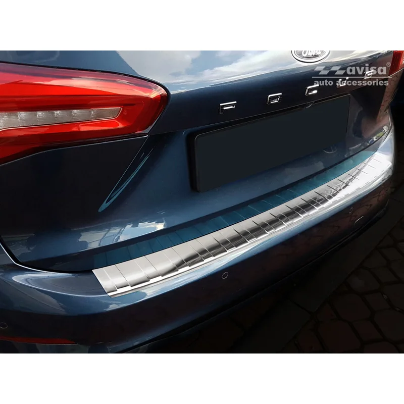 Avisa RVS Achterbumperprotector passend voor Ford Focus IV Kombi 2018- - Zilver