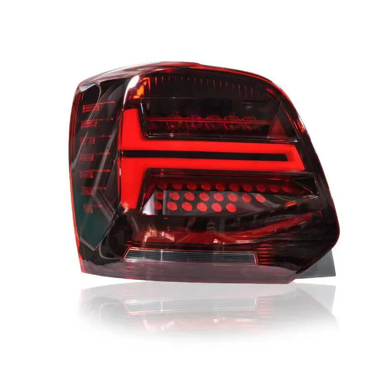 AutoStyle Set LED Achterlichten passend voor Volkswagen Polo 6R/6C 2009-2017 – Rood/Rookgrijs – incl. Dynamic Running Light