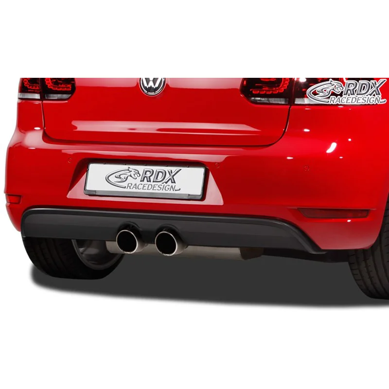 RDX Achterbumperskirt (Diffuser) passend voor Volkswagen Golf VI GTI/ GTD 2007-2013 (GFK)