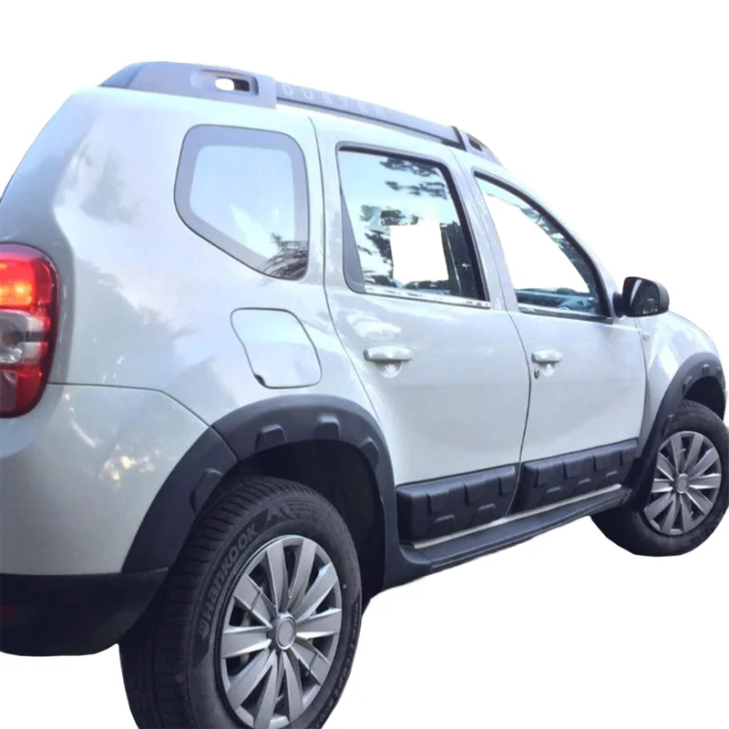 Oneway Set spatbordverbreders (Trims) passend voor Dacia Duster I 2010-2017 Off-Road - Matzwart