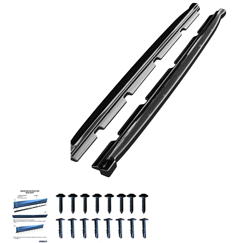Oneway Set Sideskirts passend voor Cupra Ateca MK1 2018- – Glanzend zwart