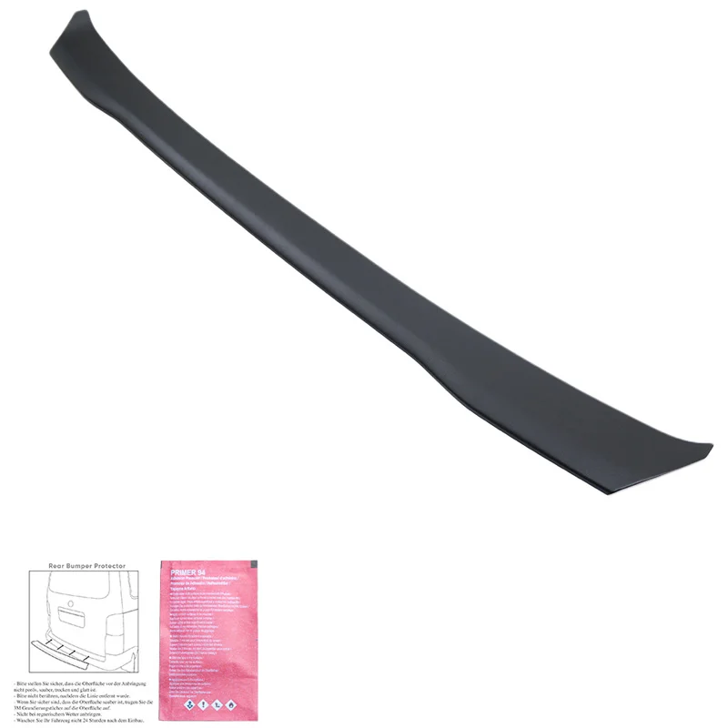 Oneway Achterbumper beschermlijst passend voor Ford Transit Custom MK2 2023- & Volkswagen Transporter T7 2024- – Matzwart