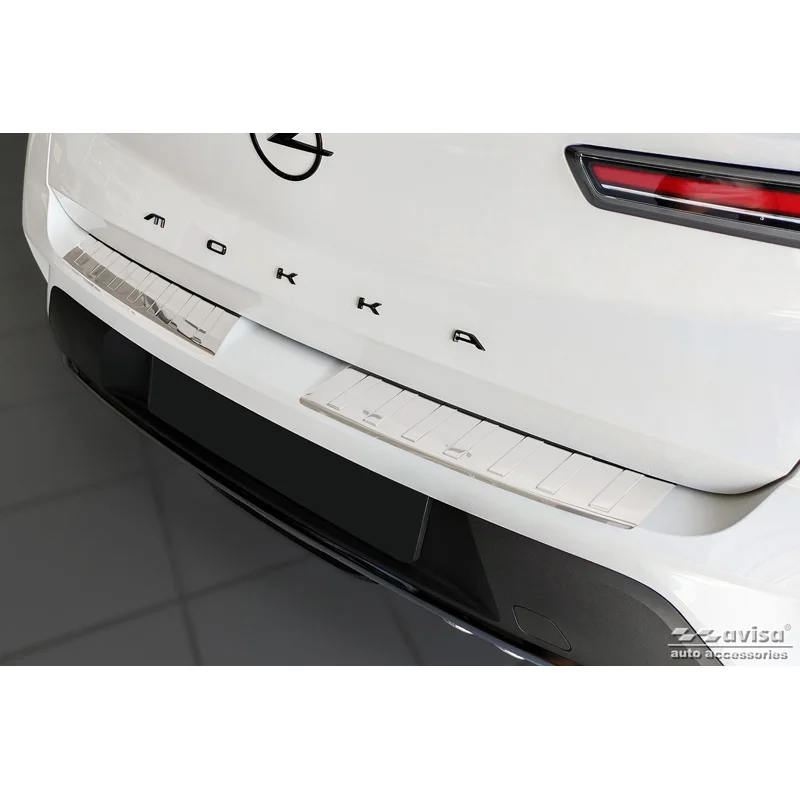 Avisa RVS Achterbumperprotector passend voor Opel Mokka 2020- - Zilver - 2-delig
