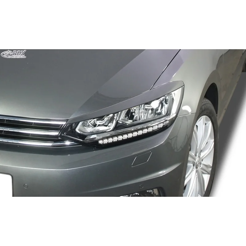 RDX Koplampspoilers passend voor Volkswagen Touran (5T) 2015- (LED) (ABS)