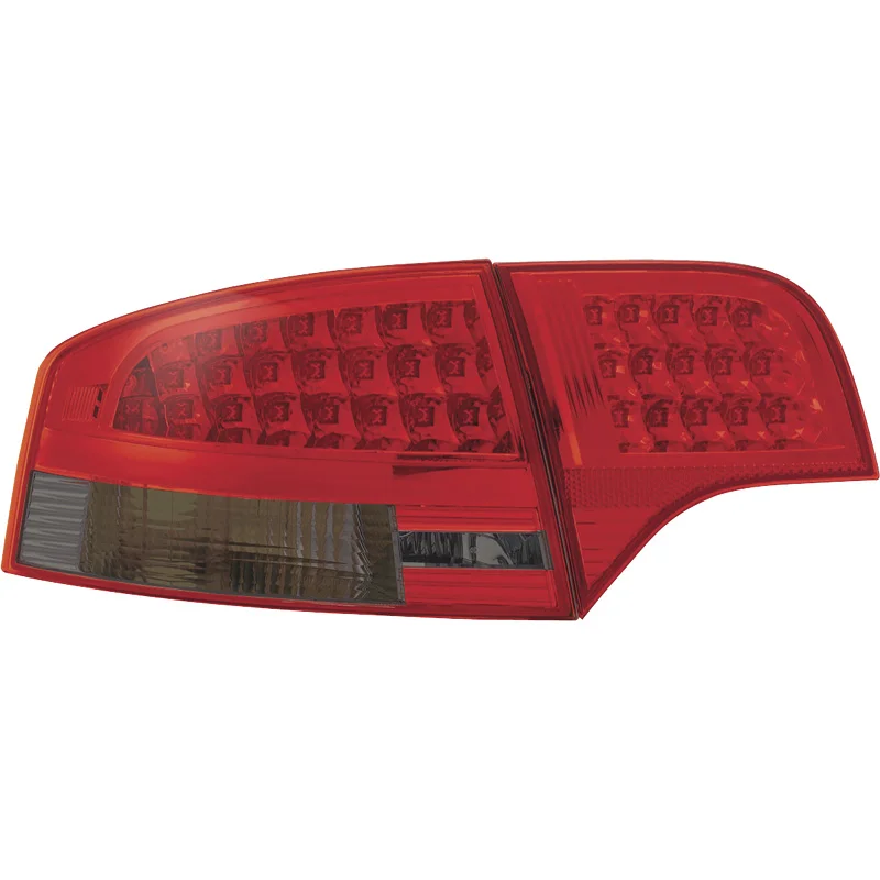 AutoStyle Set LED Achterlichten passend voor Audi A4 B7 Sedan 2005-2009 LED – Rood/Rookgrijs