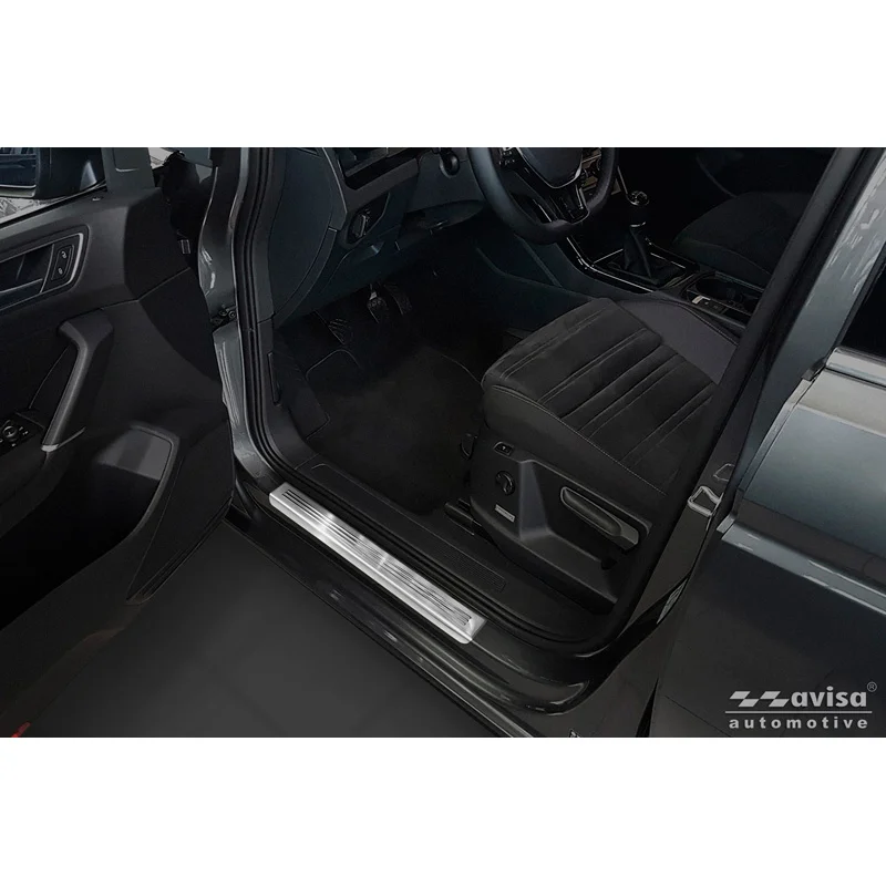 Avisa RVS Instaplijsten passend voor VW Touran III 2015- incl. R-Line - 'Lines' - 4-delig