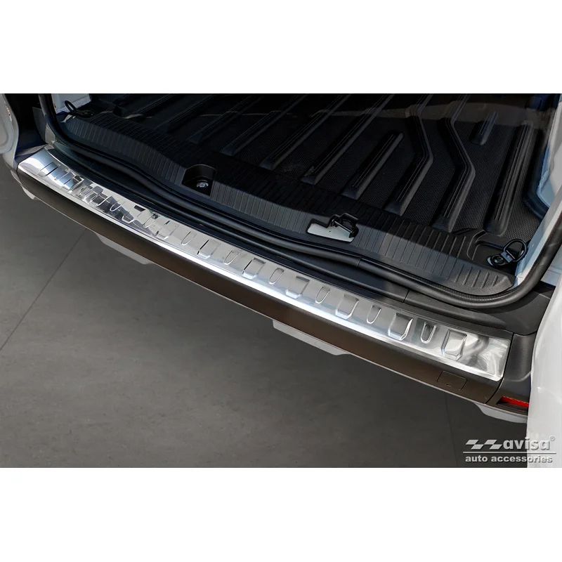 Avisa RVS Achterbumperprotector passend voor Renault Kangoo III Furgon & Nissan Townstar 2021- - Zilver