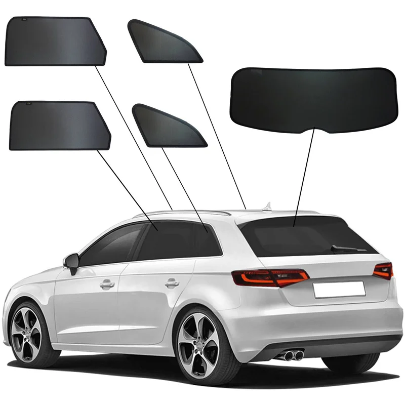 SunClip Zicht- & Zonwering passend voor Audi A3 (8V) Sportback 2012-2020