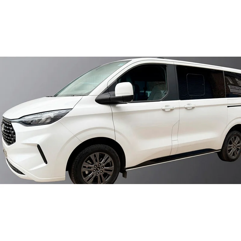 RGM Set Zijpanelen passend voor Volkswagen Transporter T7 2024- & Ford Transit/Tourneo Custom 2023- Korte wielbasis – Glanzend Zwart – alleen zonder wielkastverbreders