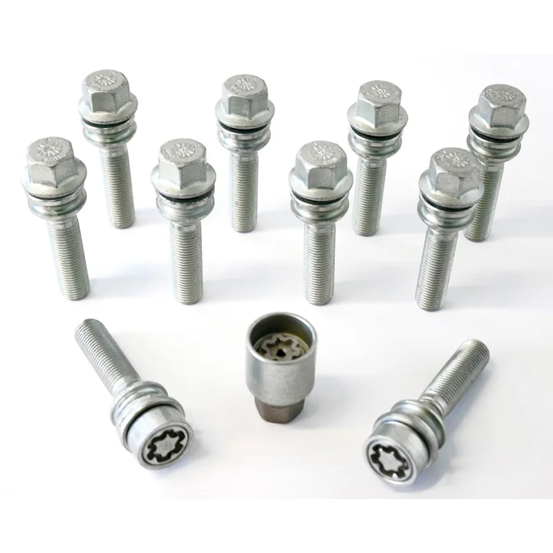 H&R Wielboutenset bolkonisch met bewegende ring R14 M14x1.50 - Lengte 59mm - 10 stuks - incl. wielsloten