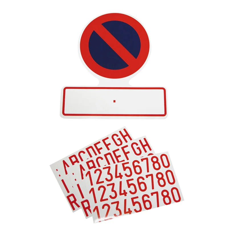 Carpoint Sticker Verboden parkeren met Kentekenplaat