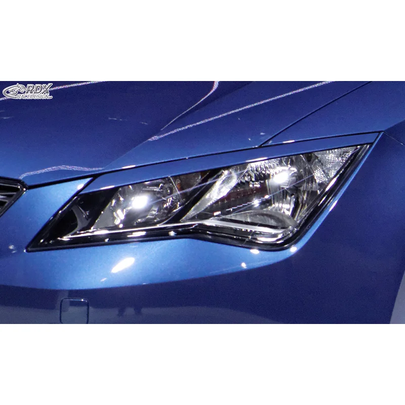 RDX Koplampspoilers passend voor Seat Leon 5F SC/5-deurs/ST 2013-2020 (ABS)