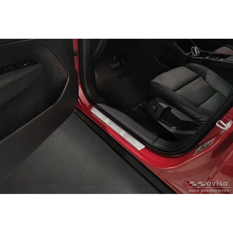 Avisa RVS Instaplijsten passend voor Volvo XC40 2018- - 'Lines' - 4-delig