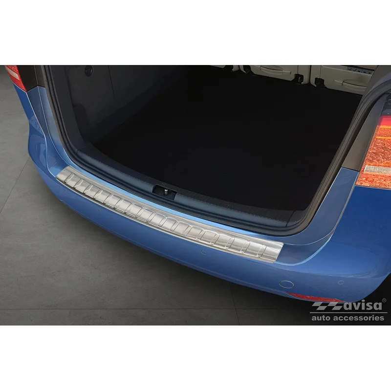 Avisa RVS Achterbumperprotector passend voor Volkswagen Touran II GP2 2010-2015 - Zilver