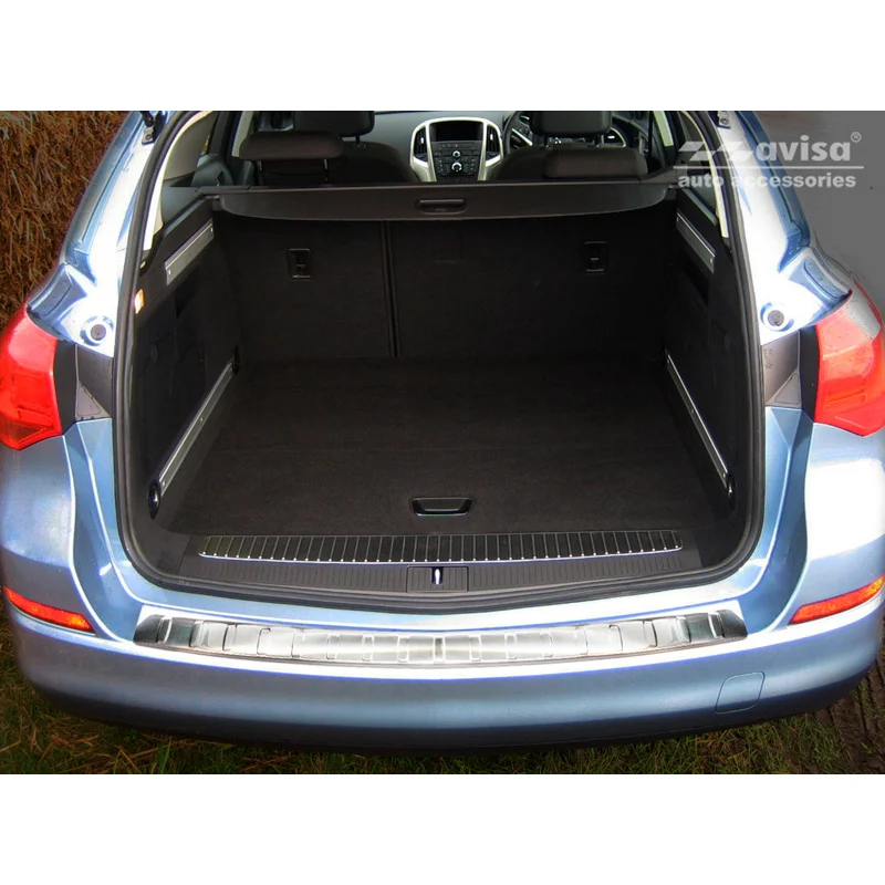Avisa RVS Achterbumperprotector passend voor Opel Astra J Sportstourer Facelift 2012-2015 - Zilver