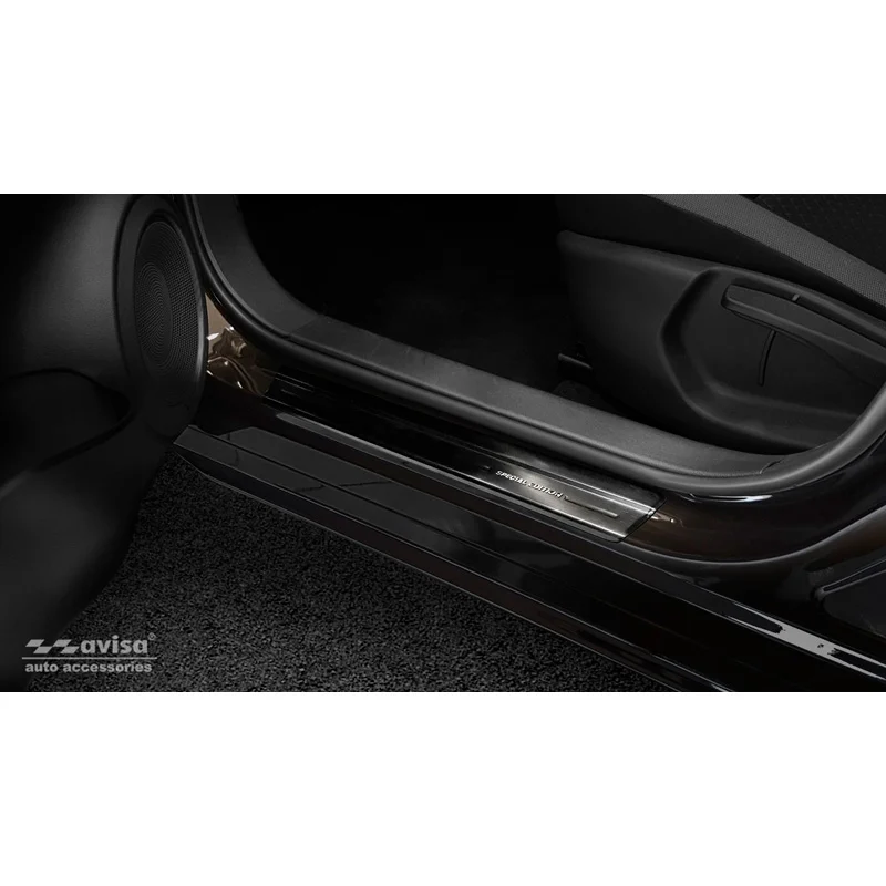 Avisa Zwart RVS Instaplijsten passend voor Nissan Juke II 2019- 'Special Edition' - 4-delig