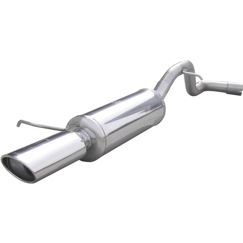 InoXcar 100% RVS Sportuitlaat passend voor Seat Leon 1M 1.9 TDi (90pk) 2000- 120x80mm