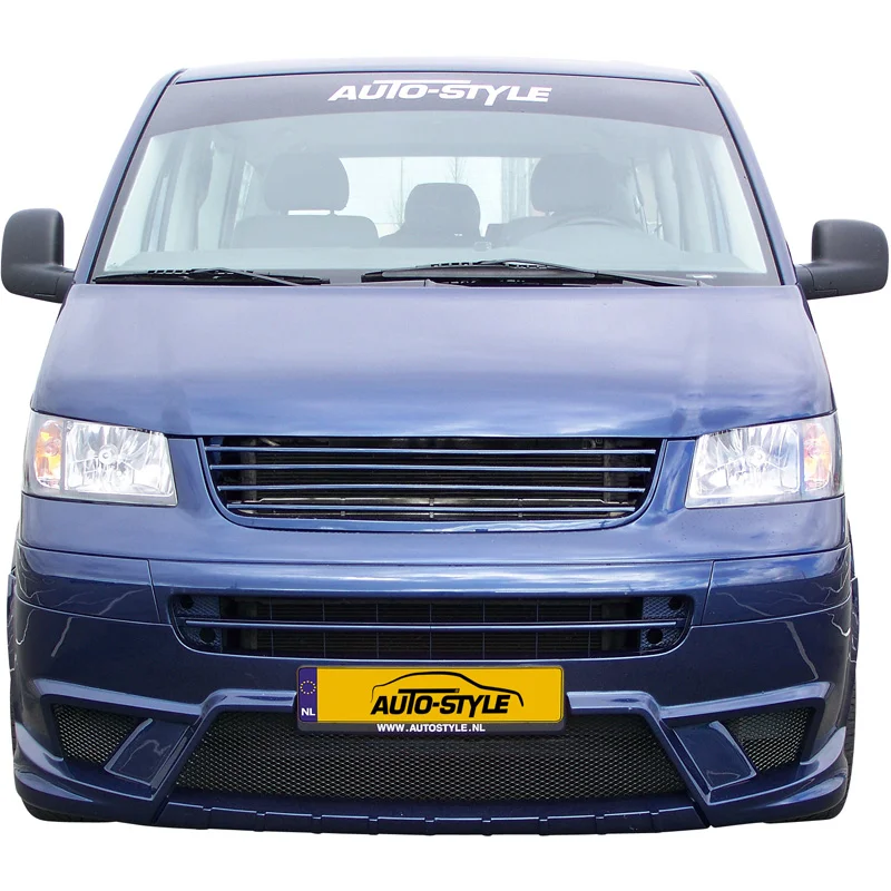 Dietrich Embleemloze Grille passend voor Volkswagen Transporter T5 2003-2010 excl Multivan/Caravelle/Shuttle (ABS)