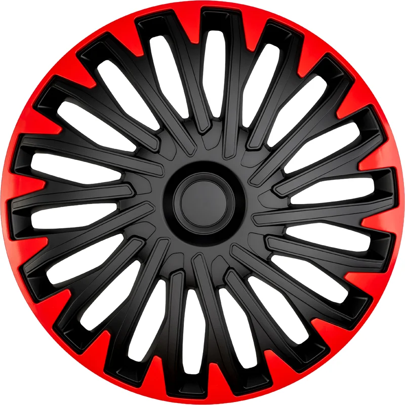 AutoStyle 4-Delige Wieldoppenset Soho R 13-inch zwart/rood