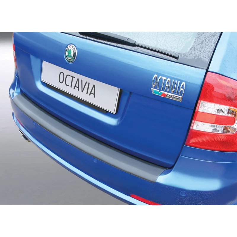 RGM ABS Achterbumper beschermlijst passend voor Skoda Octavia Kombi RS 2009-2013 Zwart