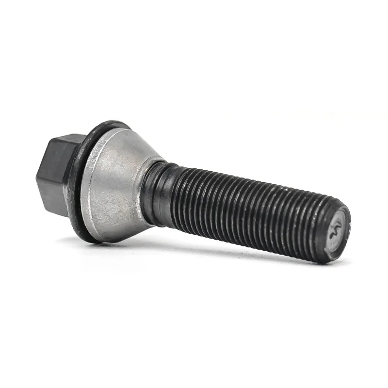 H&R Wielbout konisch met beweegbare ring M14x1.25 - Lengte 41mm - Zwart (Bv. passend voor BMW)