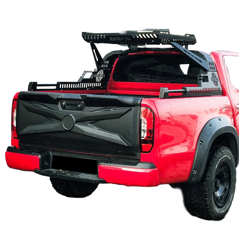 Oneway Achterklepcover passend voor Mercedes X-Klasse W470 2017- - Matzwart